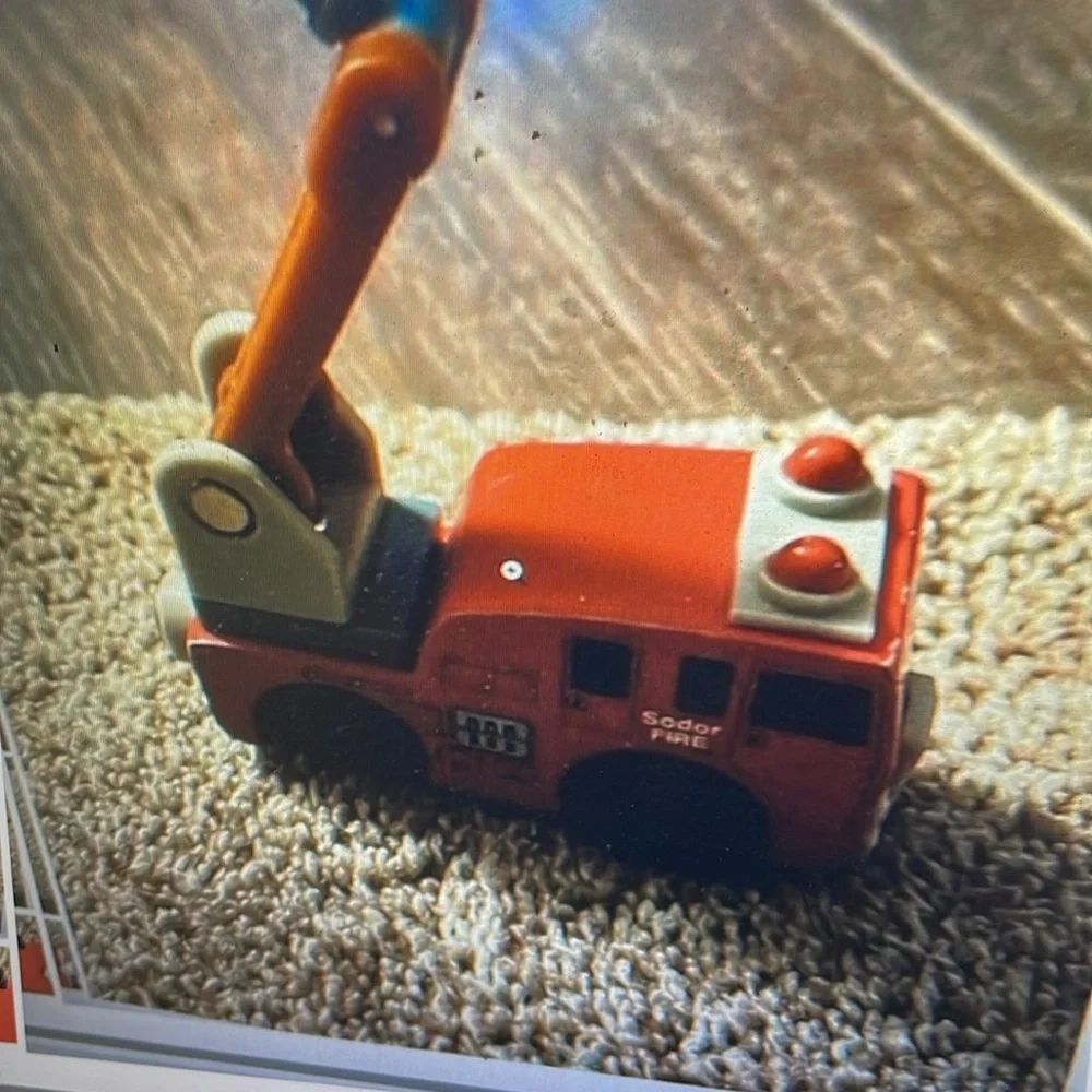 Thomas wooden Railway Hook & Ladder Fire Truck Train